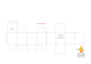 Large Monaco Matt Black Box