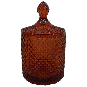 Tear Drop Jar Amber