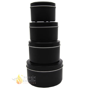 Candle Tin Matt Black 120gm