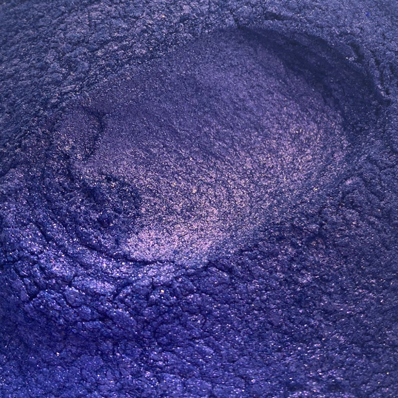 Bright Blue Mauve Mica