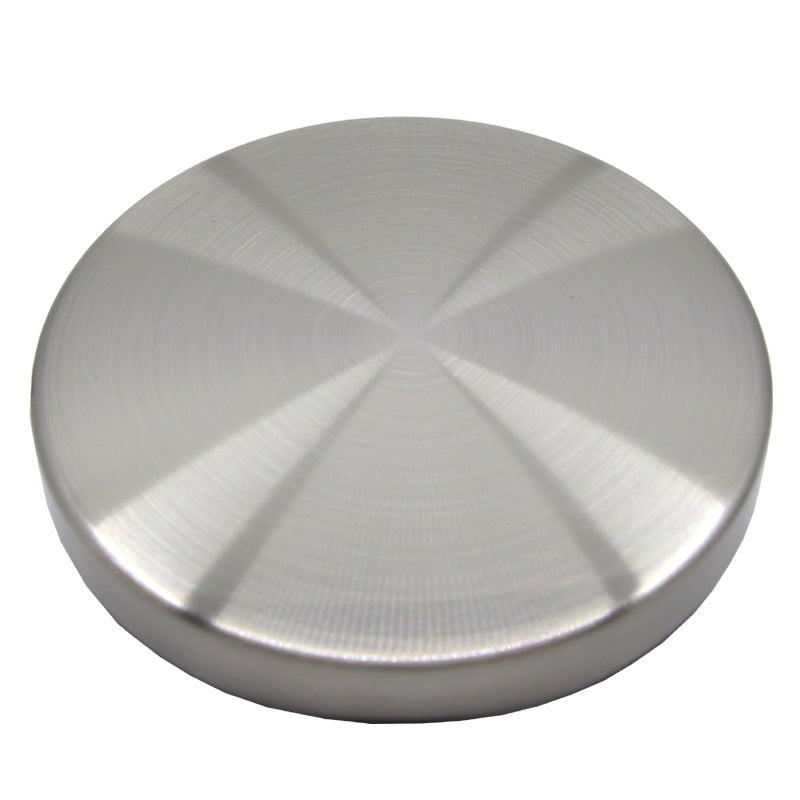 Brushed Silver Metal Lid