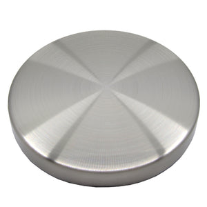 Brushed Silver Metal Lid