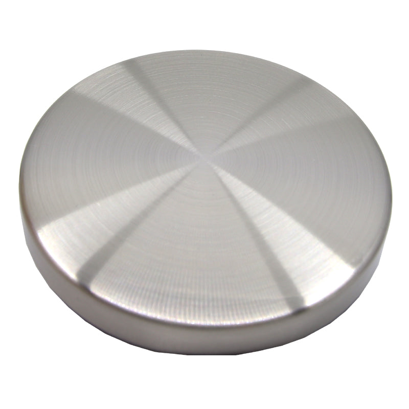 Brushed Silver Metal Lid