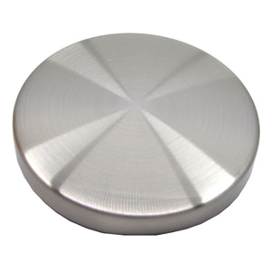 Brushed Silver Metal Lid