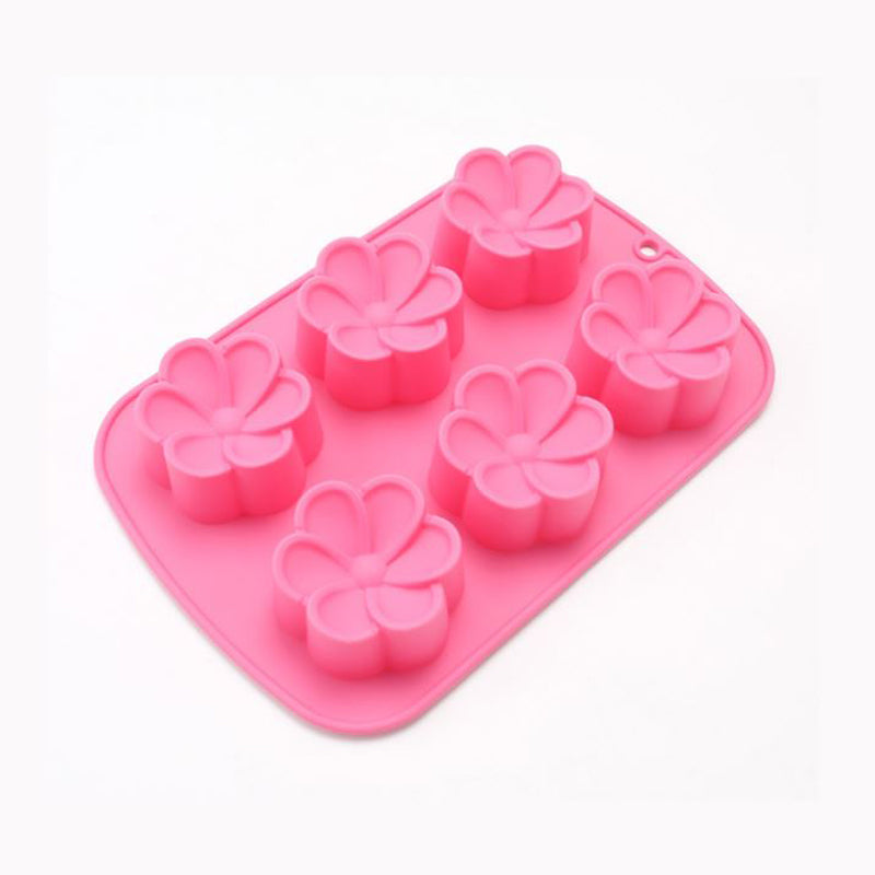 6 Flowers silicone mould