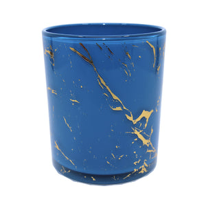 Marble Cambridge Blue/Gold Jar