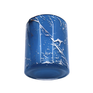 Marble Cambridge Blue/Silver Jar