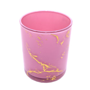 Marble Cambridge Pink/Gold Jar