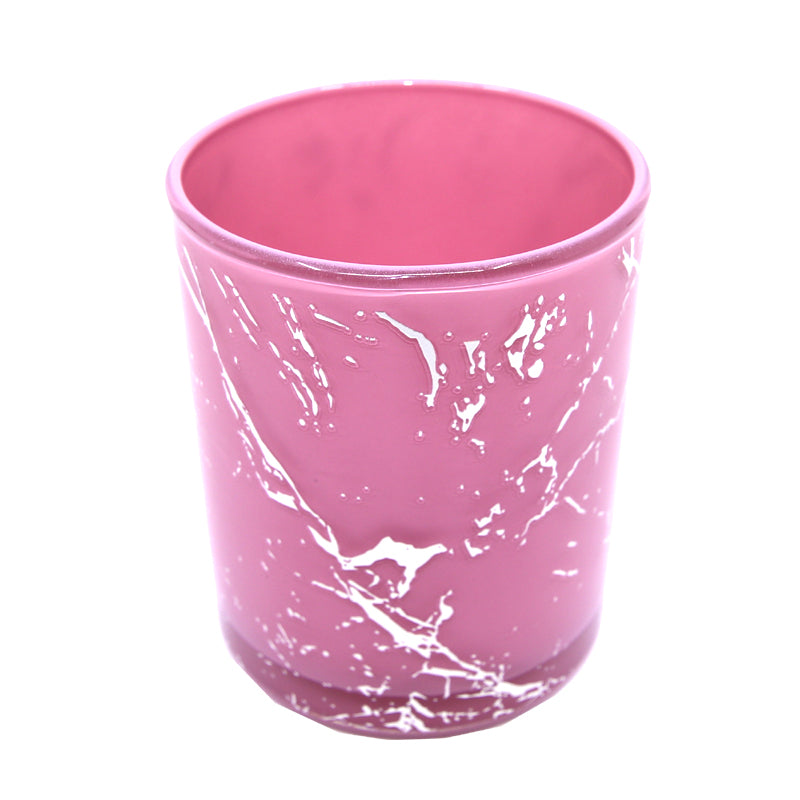 Marble Cambridge Pink/Silver Jar