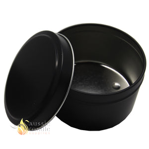 Candle Tin Matt Black 225gm