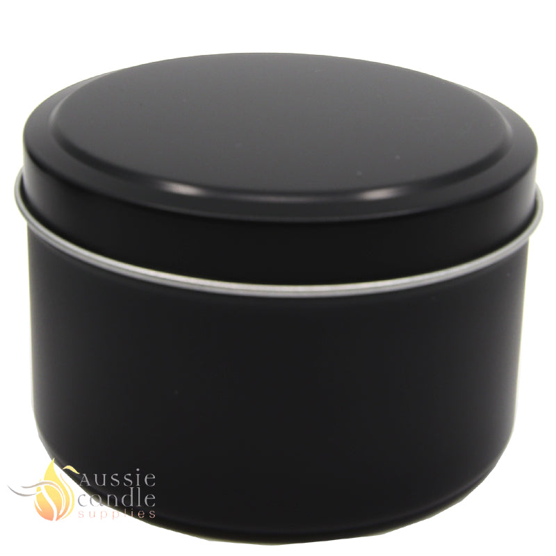 Candle Tin Matt Black 225gm