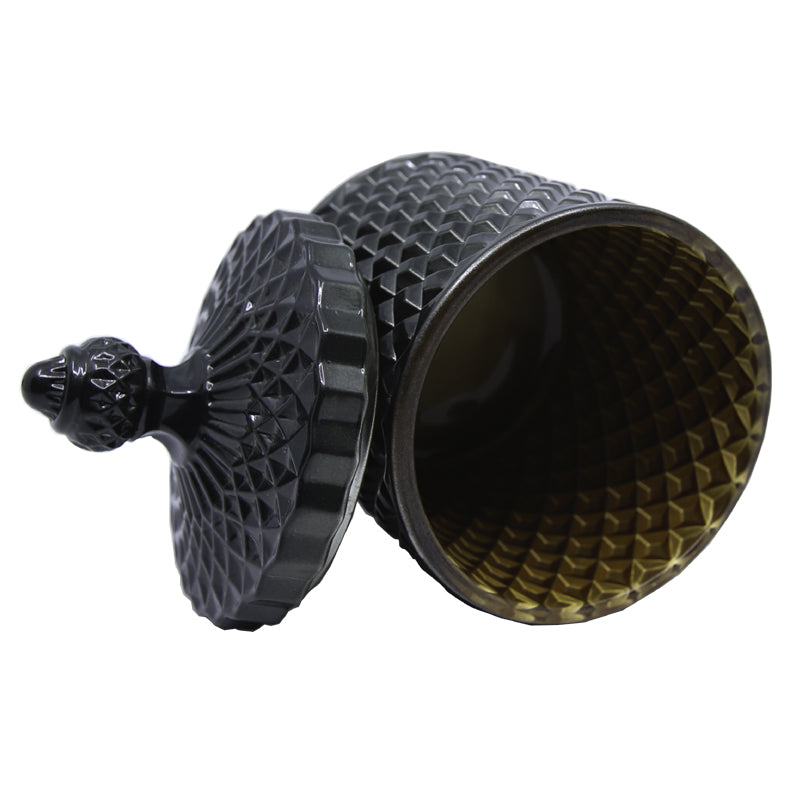 Infinity Jar Metallic Dark Grey Large