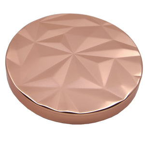Matt Rose Gold Geo Metal Lid