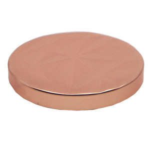 Matt Rose Gold Geo Metal Lid