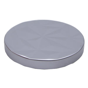 Matt Geo Silver Metal Lid