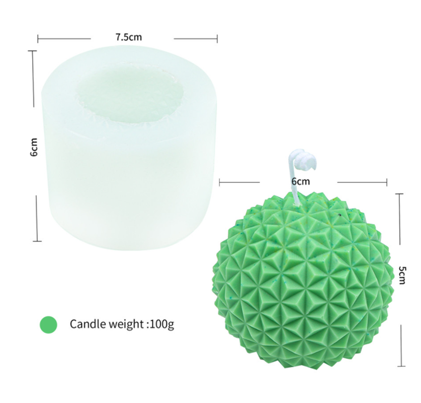 Small Diamond Sphere NO.4 Silicone Mould