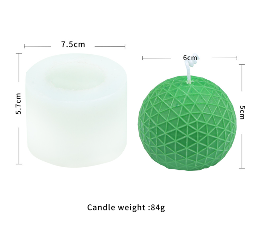 Small Hexagon Sphere NO.2 Silicone Mould