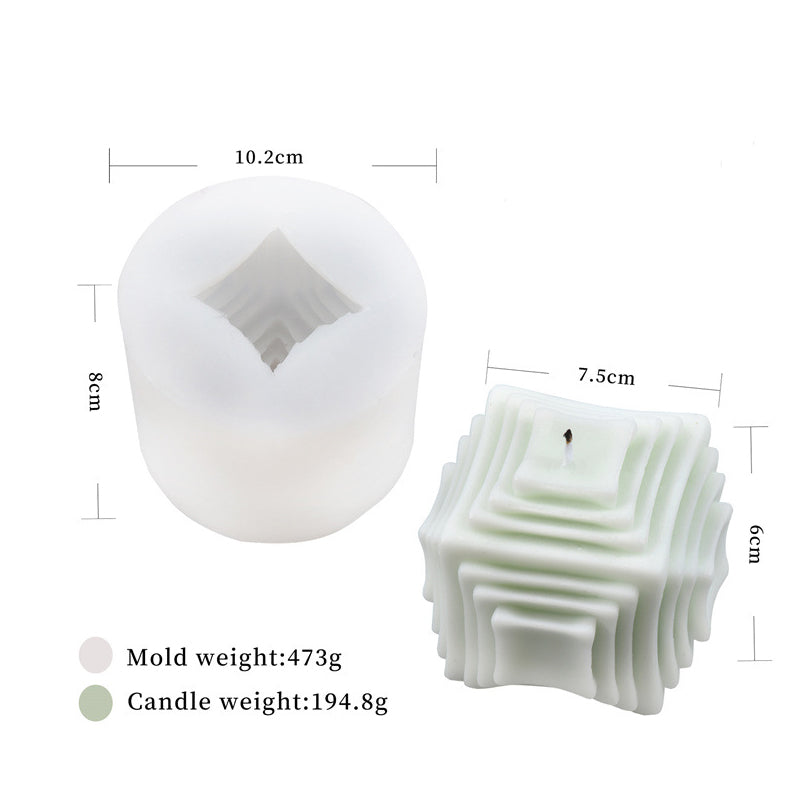 Square polygon Silicone Mould