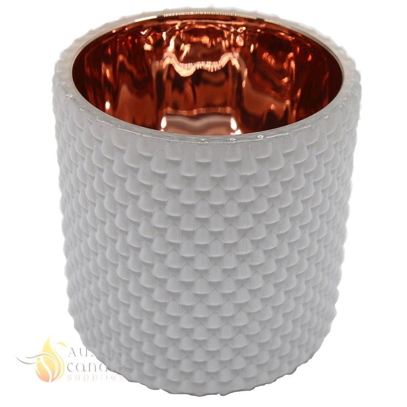 Tear Drop Matt White/Rose Gold