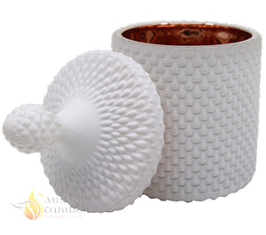 Tear Drop Matt White/Rose Gold