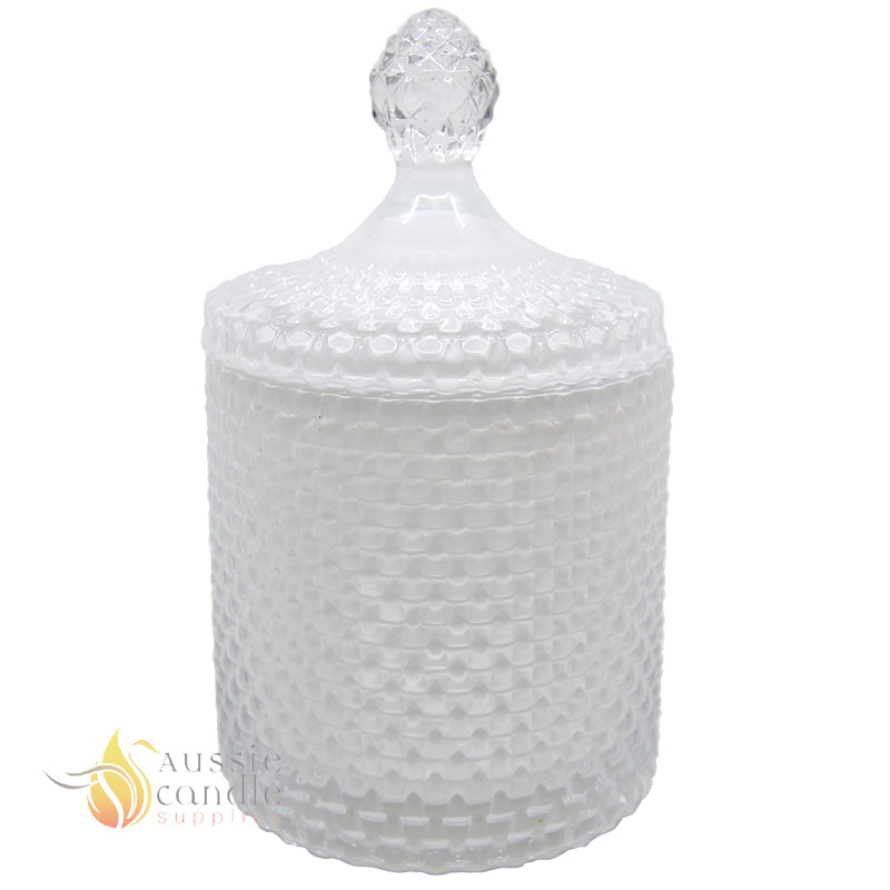 Tear Drop Jar White