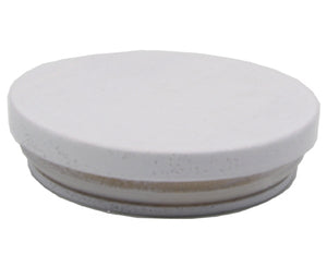 Matt White Wooden Lid