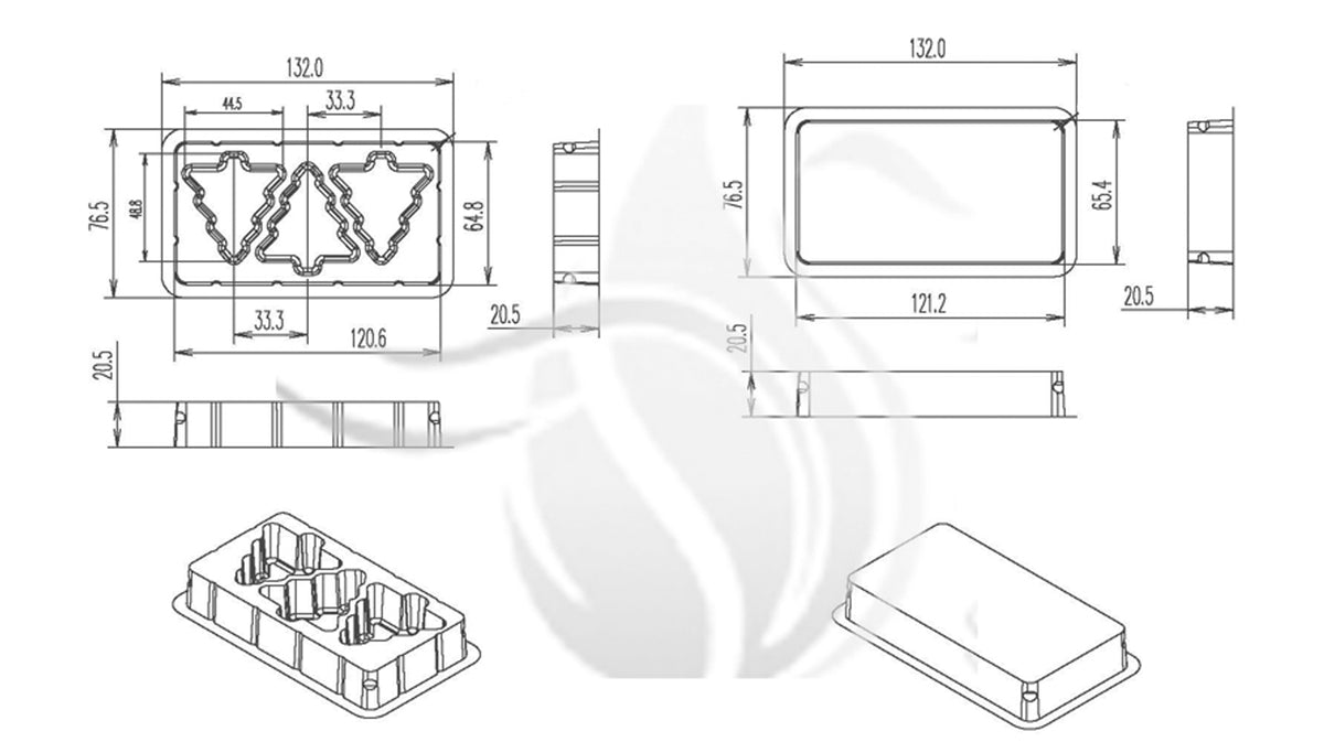 Xmas Tree Clam Shell