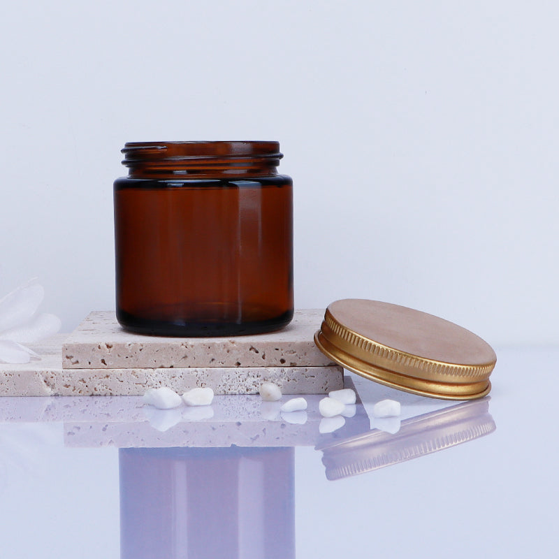 100ml Amber Jar (No Lid) Aussie Candle Supplies