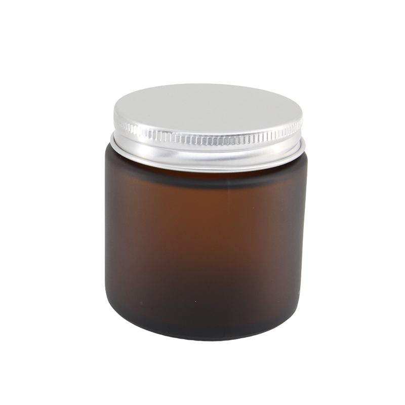 100ml Frosted Amber Jar (no lid)