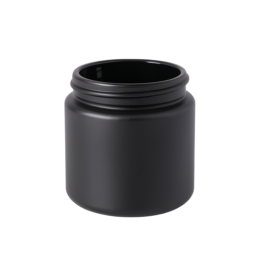 100ml Matt Black Jar (no lid)