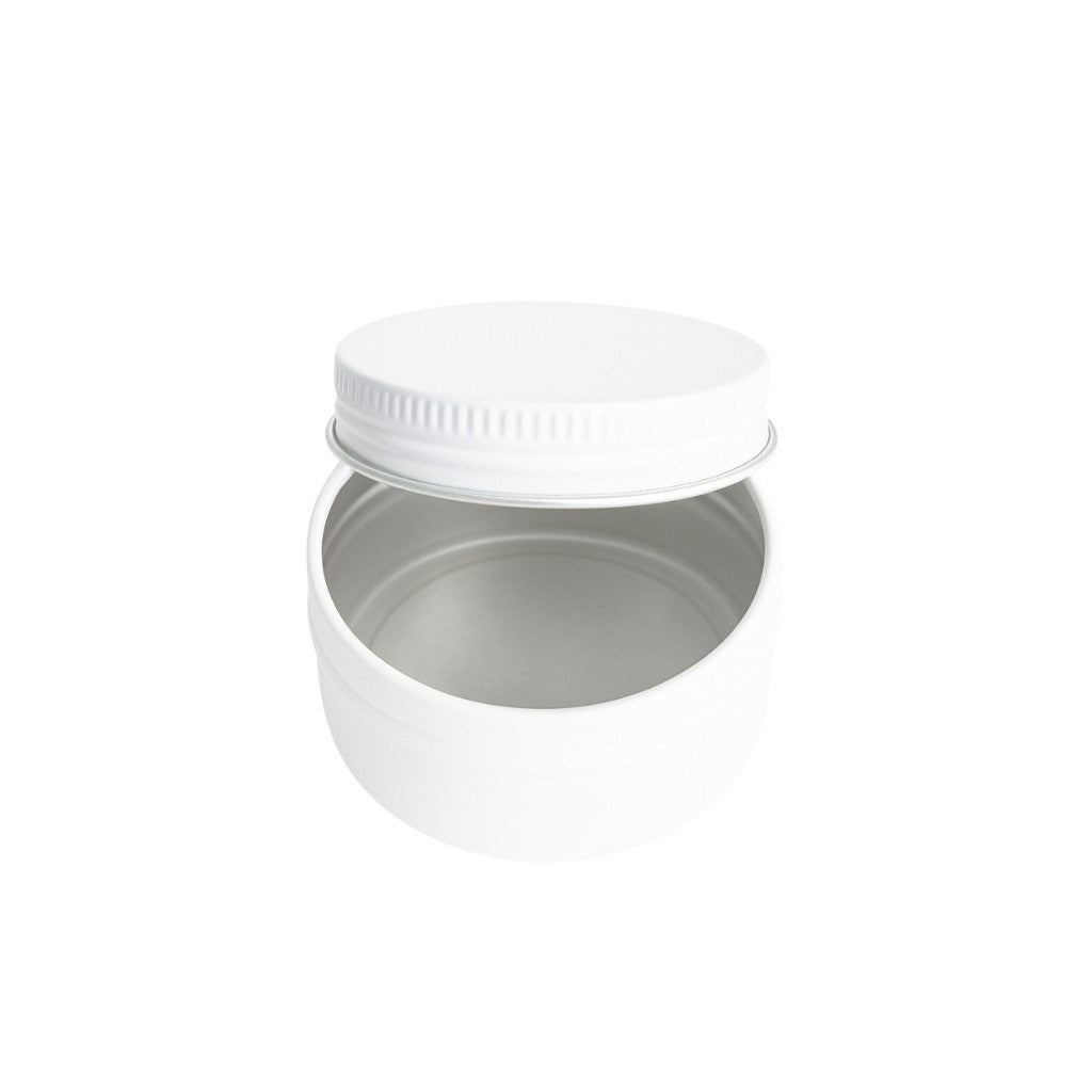 (New) Aluminium Screw Top Matt White 14gm