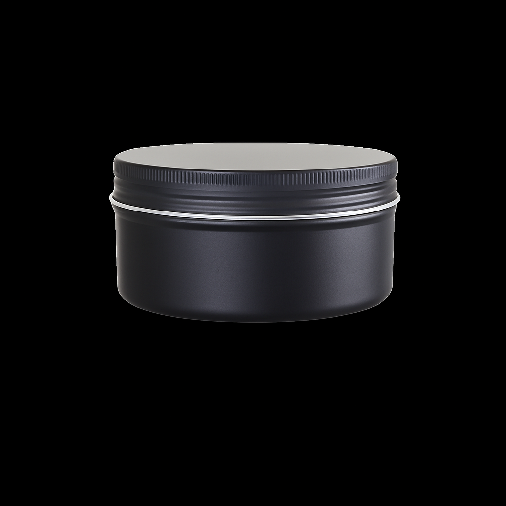 (New) Aluminium Screw Top Matt Black 170gm