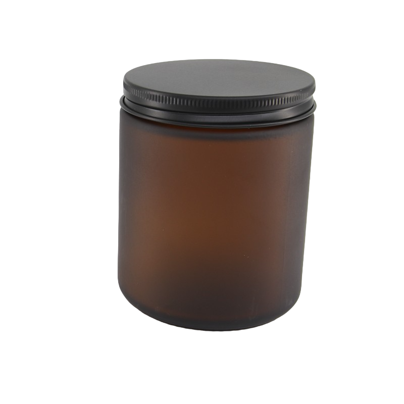 250ml Frosted Amber Jar (no lid)