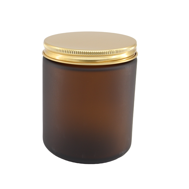 250ml Frosted Amber Jar (no lid)