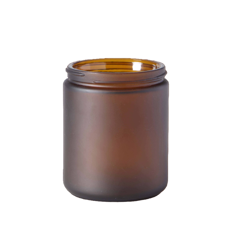 250ml Frosted Amber Jar (no lid)