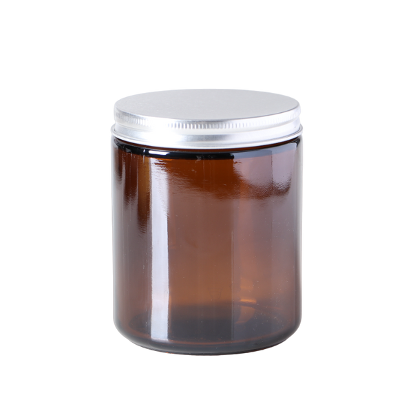 250ml Amber Jar (No Lid) Aussie Candle Supplies