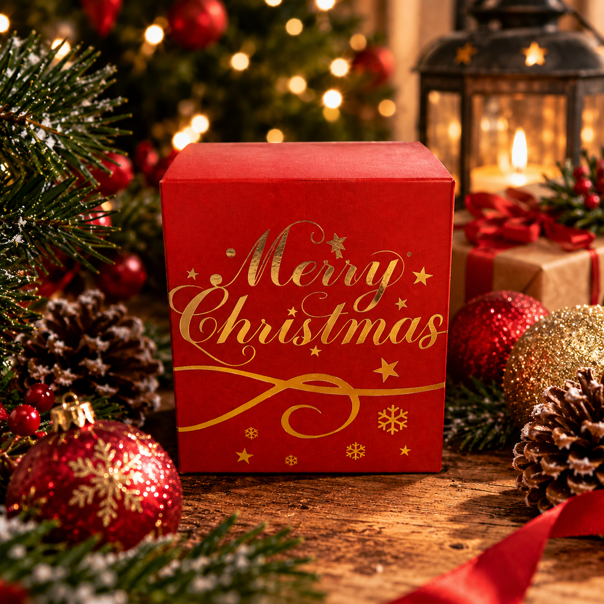 (New) Cambridge Christmas Box Red