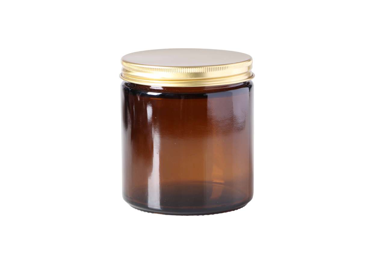 400ml Amber Jar (no lid) Aussie Candle Supplies
