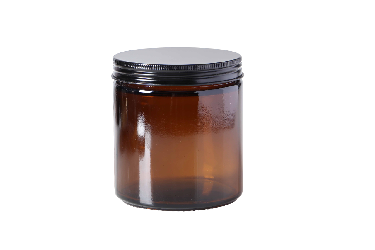 400ml Amber Jar (no lid) Aussie Candle Supplies