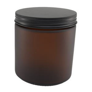 400ml Frosted Amber Jar