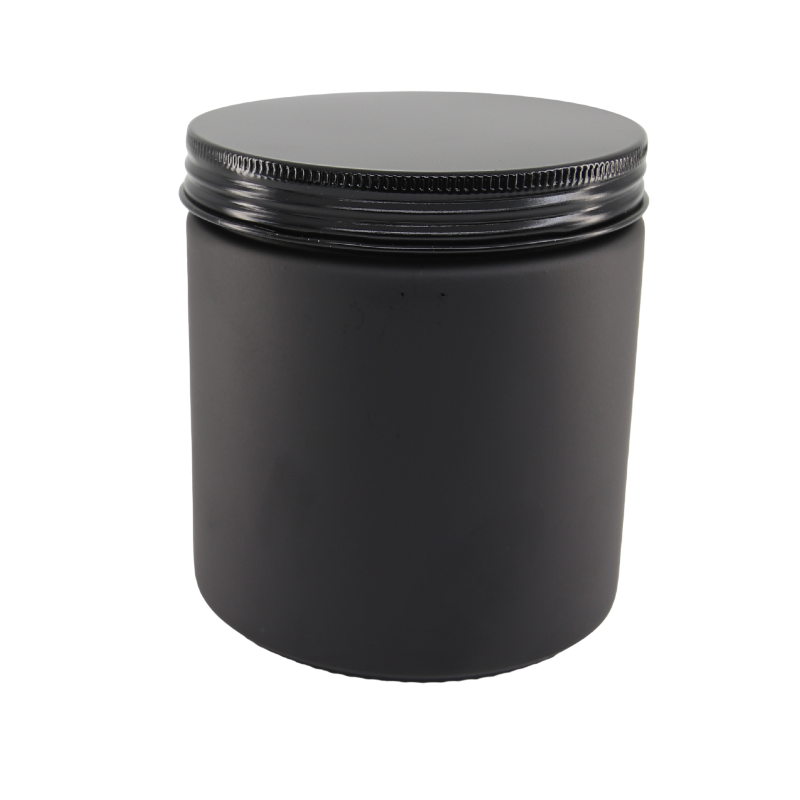 400ml Matt Black Jar (no lid)