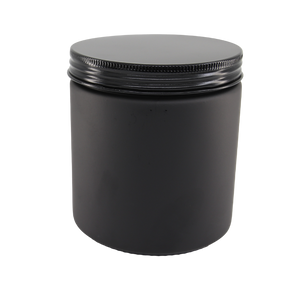 400ml Matt Black Jar (no lid)