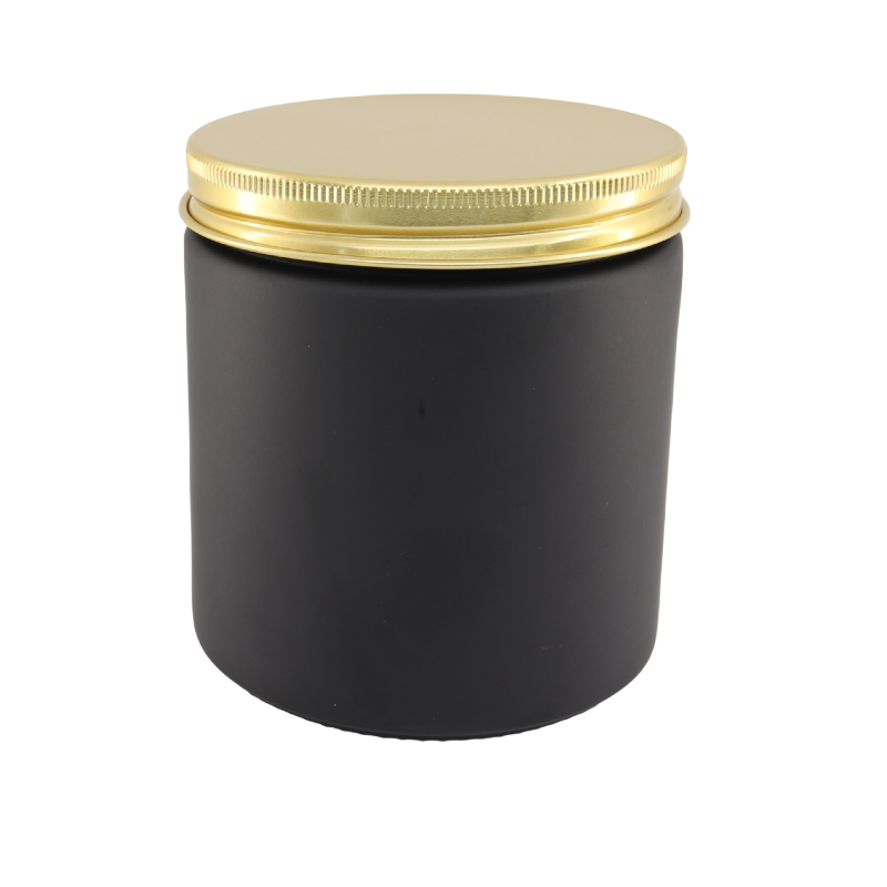 400ml Matt Black Jar (no lid)