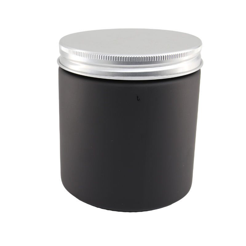 400ml Matt Black Jar (no lid)