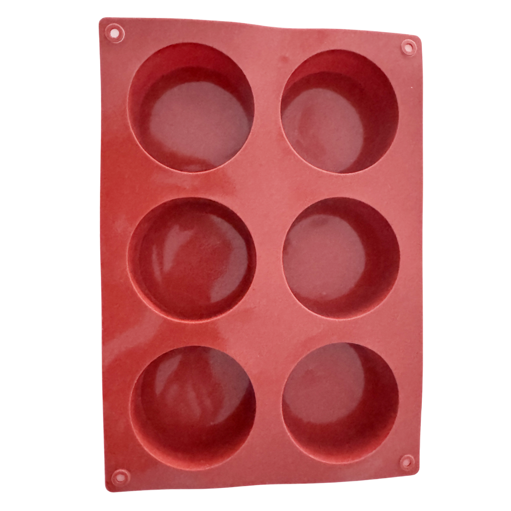 (New) 6 Cavity Round Soap Silicone Mould