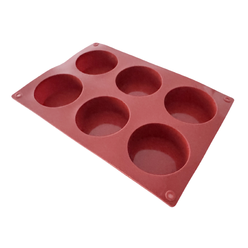 (New) 6 Cavity Round Soap Silicone Mould