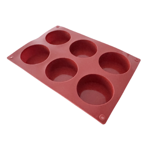 (New) 6 Cavity Round Soap Silicone Mould