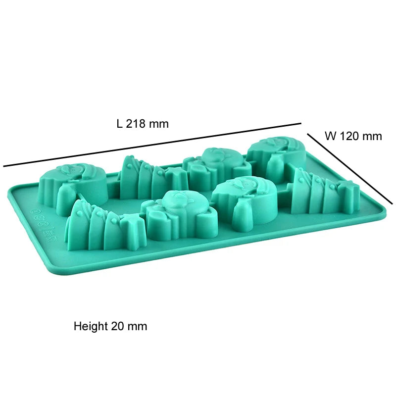 8 Cavity Assorted Small Christmas Shape