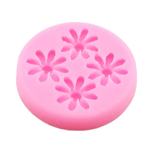 4 Daisy Flowers Mould