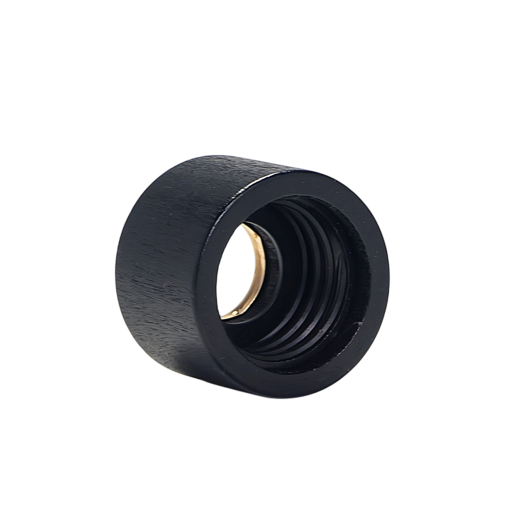 Sleek Black Diffuser Cap Gold Eyelet
